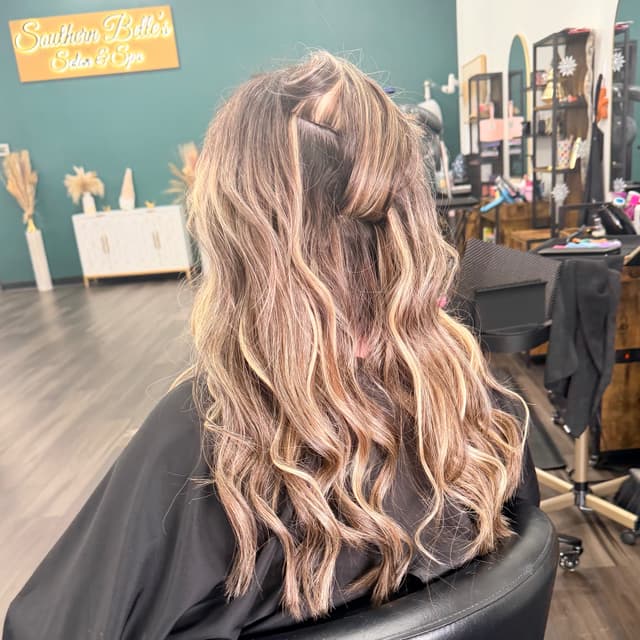 Blowout Bundle of 4 Extension at Southern Belle’s Salon & Spa in Corsicana, TX